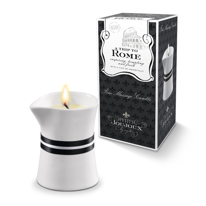 Свеча массажная "Petits Joujoux Rome" с ароматом грейпфрут и бергамот, 120ml 