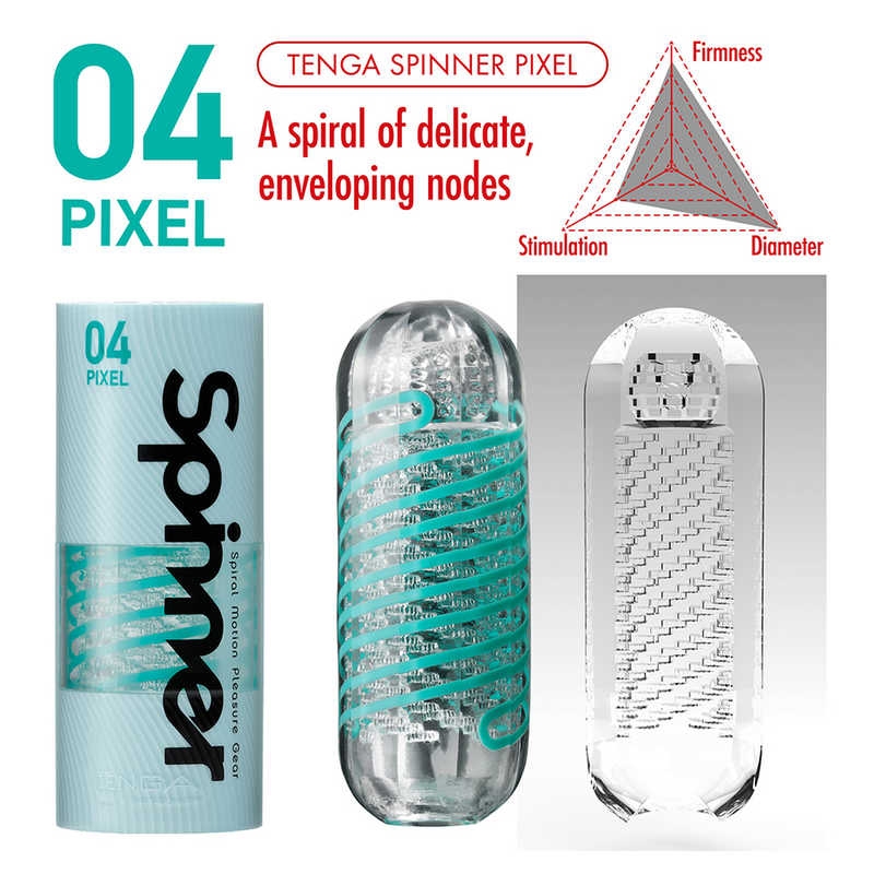 Мастурбатор с прокручивающим эффектом "Tenga Spinner 04" 
