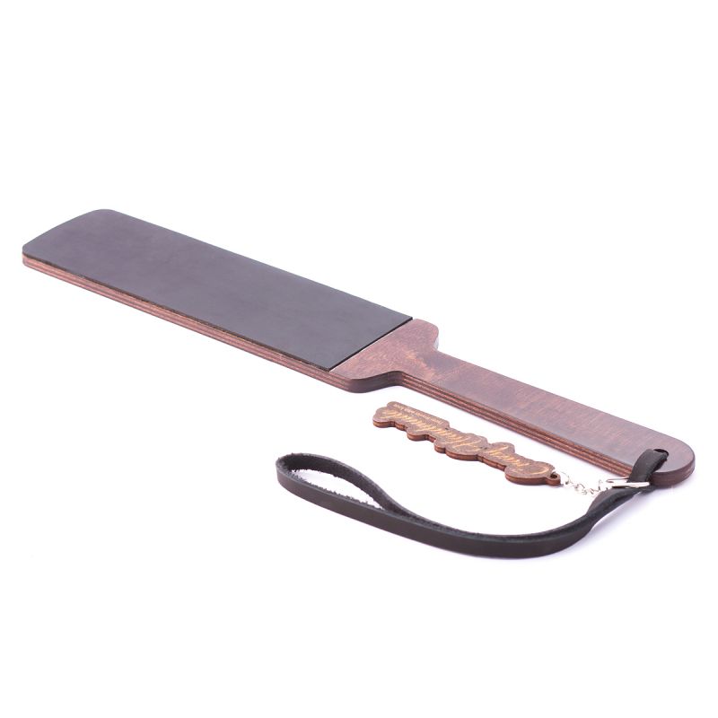 Паддл твердый "Crazy Handmade" дерево с покрытием из кожи 