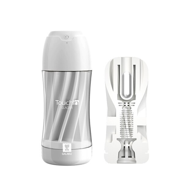 Мастурбатор с вибрацией "Galaku Touch In Glacier" белый 