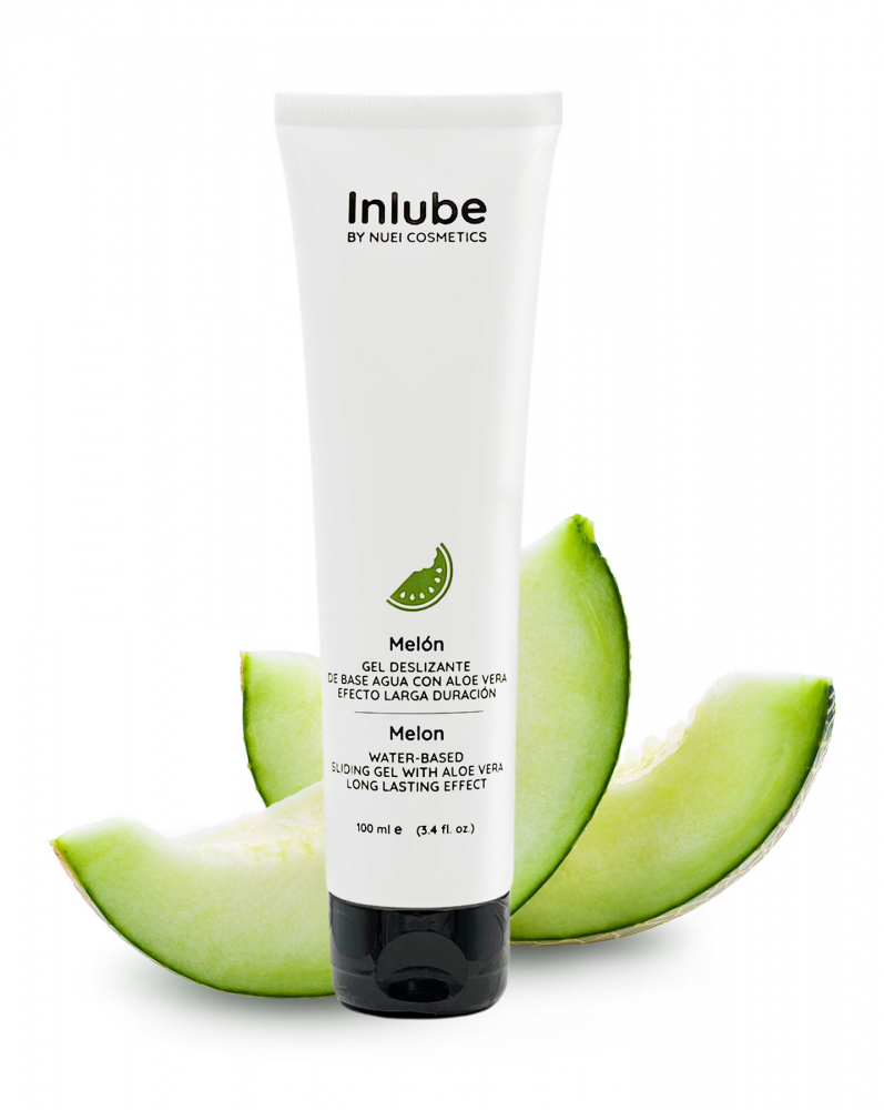 Гель на водной основе с ароматом и вкусом дыни "Nuei Inlube Melon" с алоэ вера, 100ml 