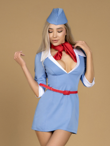 Костюм очаровательной стюардессы "Le Frivole" L/XL